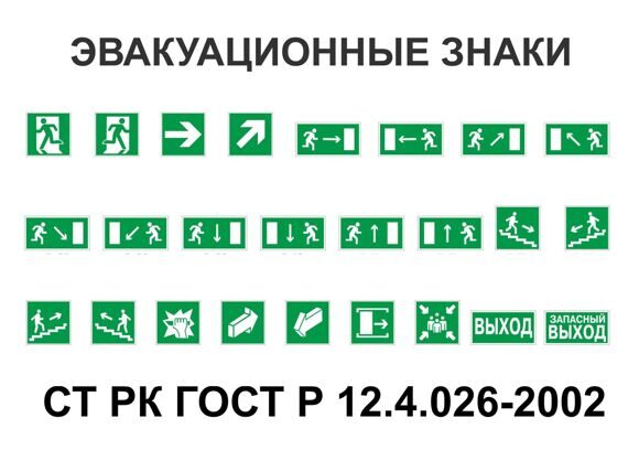ЭВАКУАЦИОННЫЕ ЗНАКИ